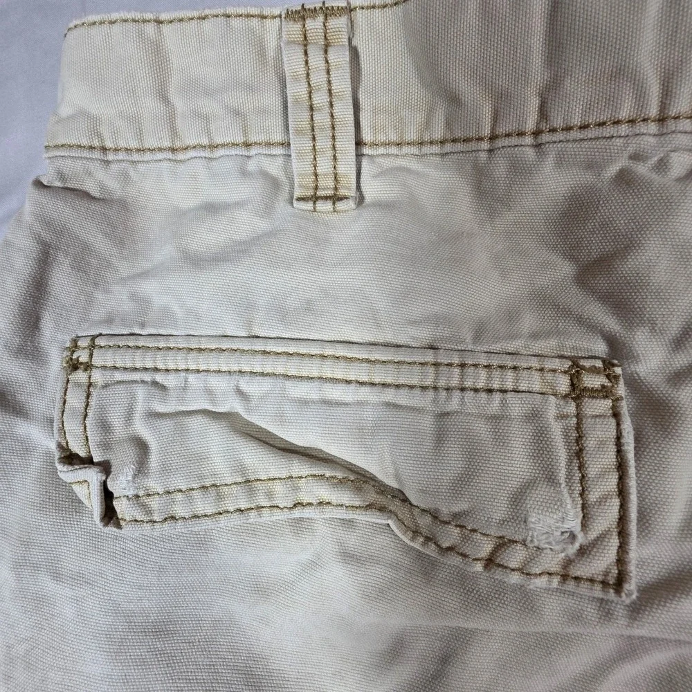 Carhartt Mens Relaxed Fit Canvas Cargo Shorts Tan Size 34